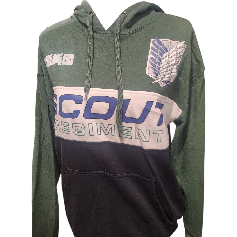 Attack on Titan Scout Regiment Hoodie Men's M  Funimation Wings of Freedom Anime